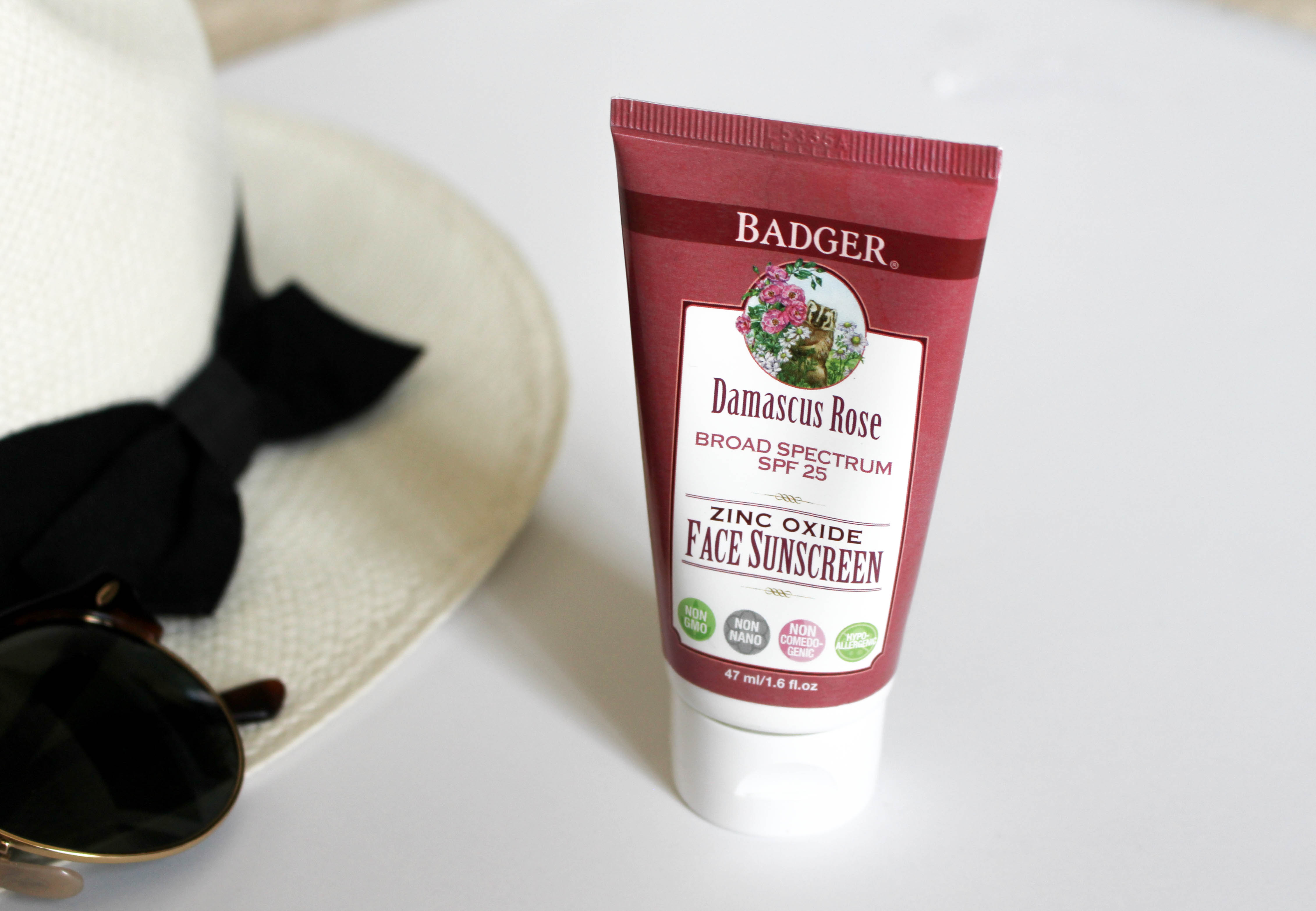 Badger Damascus Rose Face Sunscreen